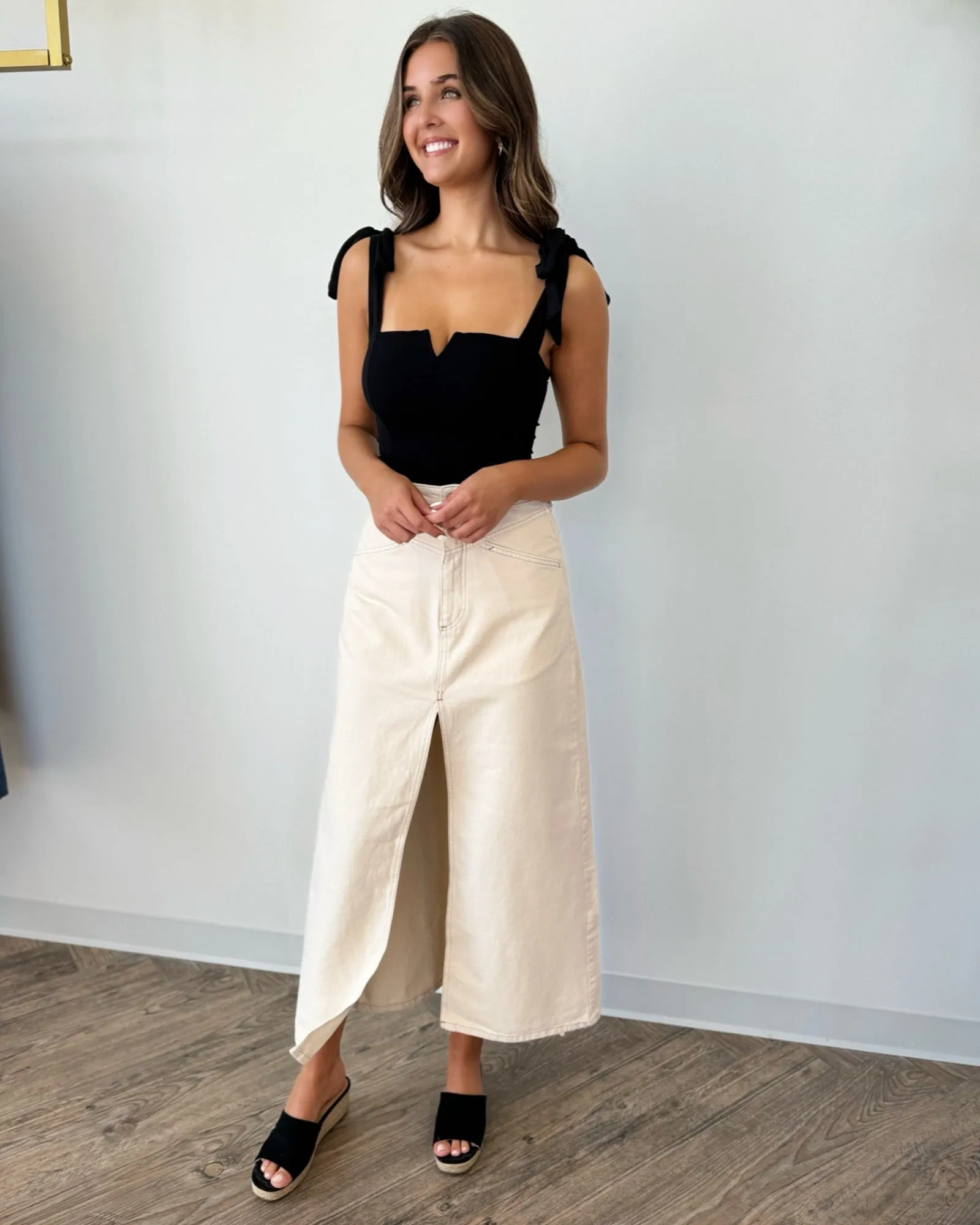 Adriana Denim Maxi Skirt