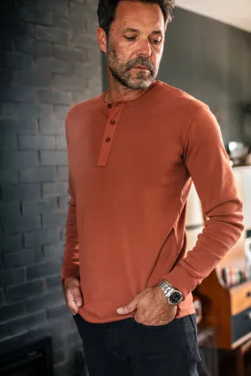 &SONS The New Elder Henley Shirt Auburn