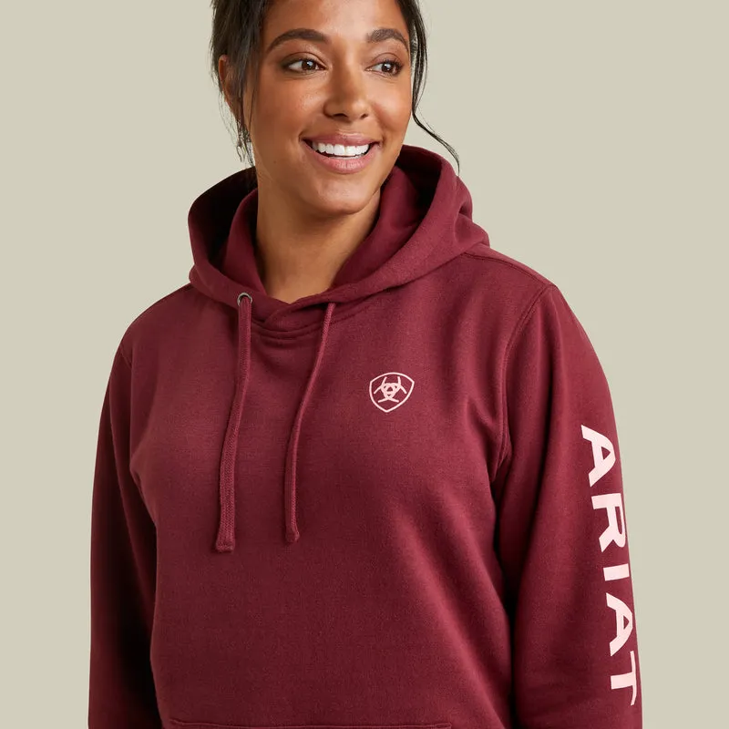 Ariat Women's Ariat Logo Hoodie, Zinfandel