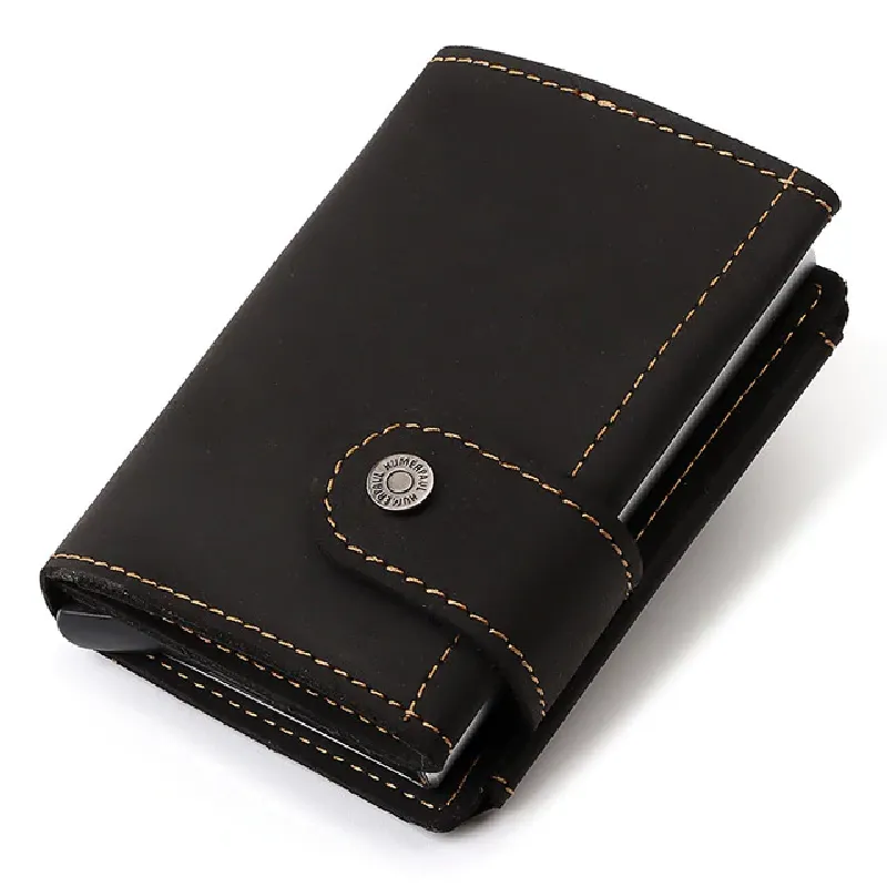 Auto Retractable RFID Blocking Card Wallet BLXCK NORWAY™