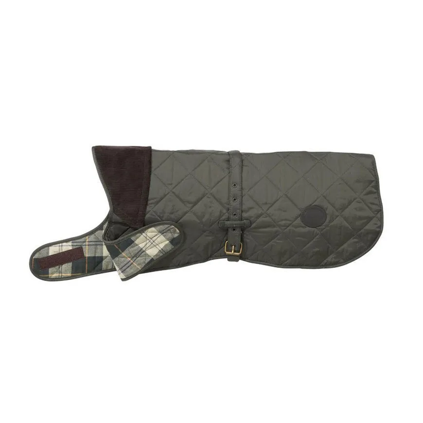 Barbour Quilted Dog Coat in Olive