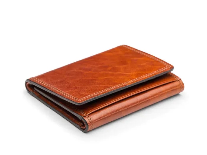 Bosca Leather Double I.D. Trifold Wallet