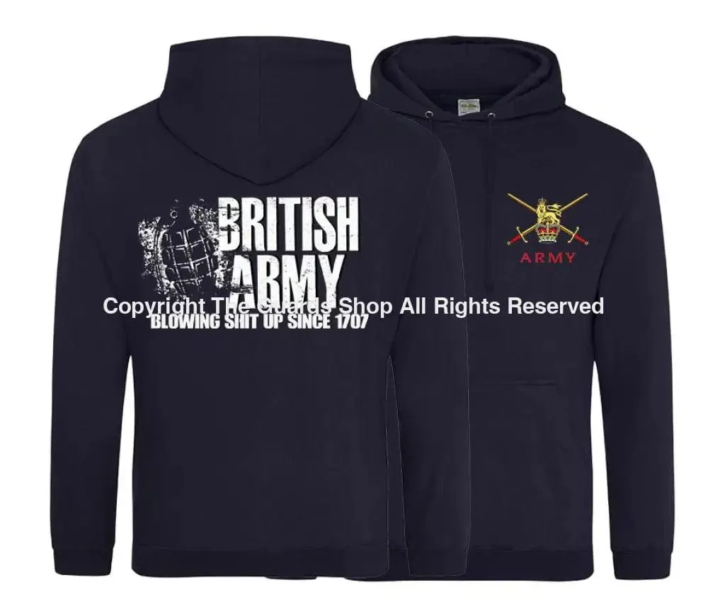 BRITISH ARMY Blowing Shit Up Since 1707 Double Side Printed Hoodie