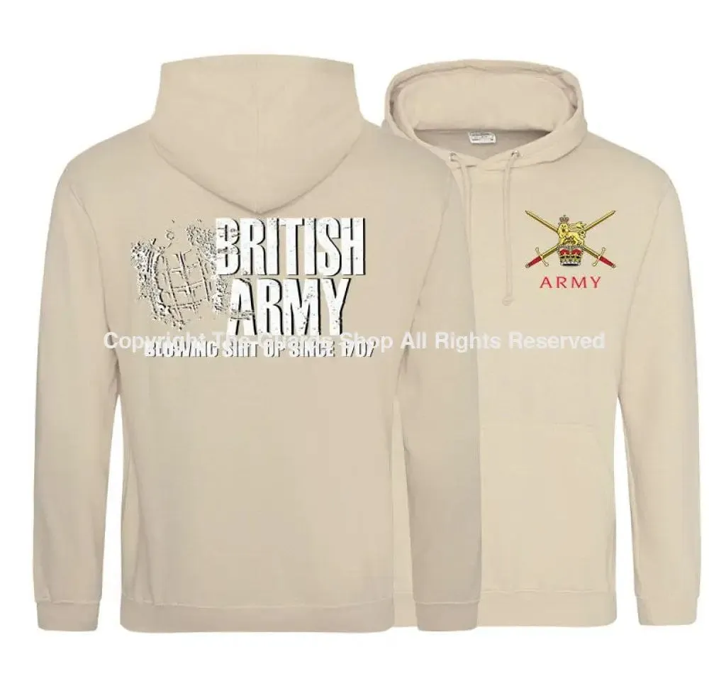 BRITISH ARMY Blowing Shit Up Since 1707 Double Side Printed Hoodie