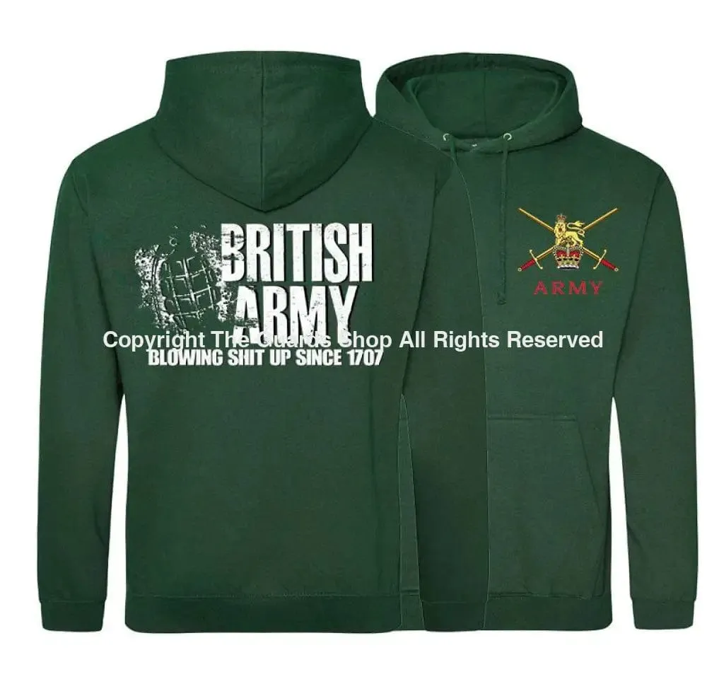 BRITISH ARMY Blowing Shit Up Since 1707 Double Side Printed Hoodie