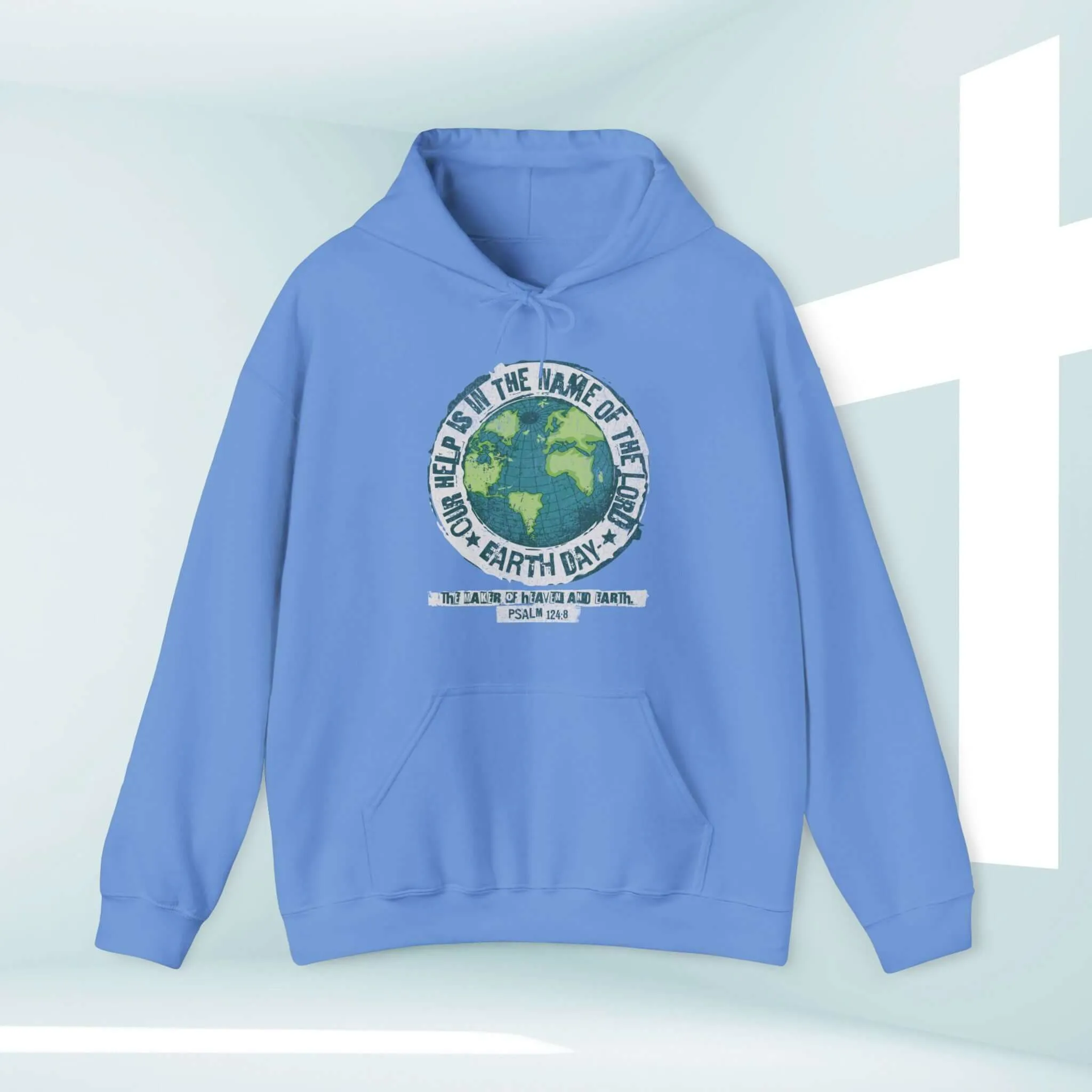 Camping Outdoor Nature Christian Hoodie, Earth Day Our Help Is Hooded Sweatshirt