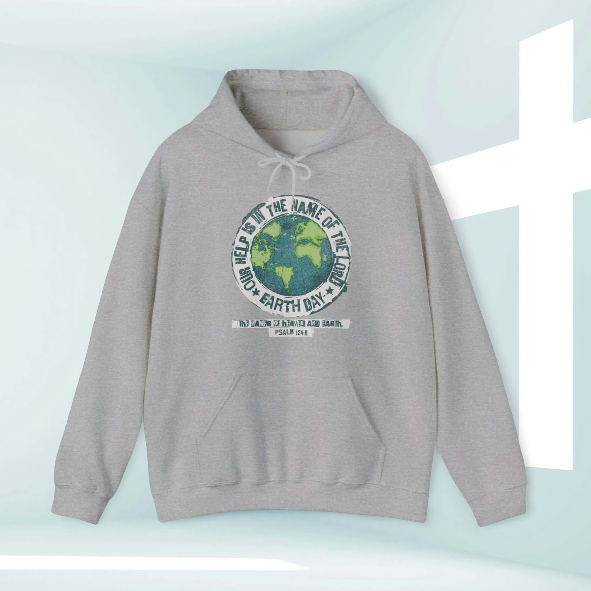 Camping Outdoor Nature Christian Hoodie, Earth Day Our Help Is Hooded Sweatshirt