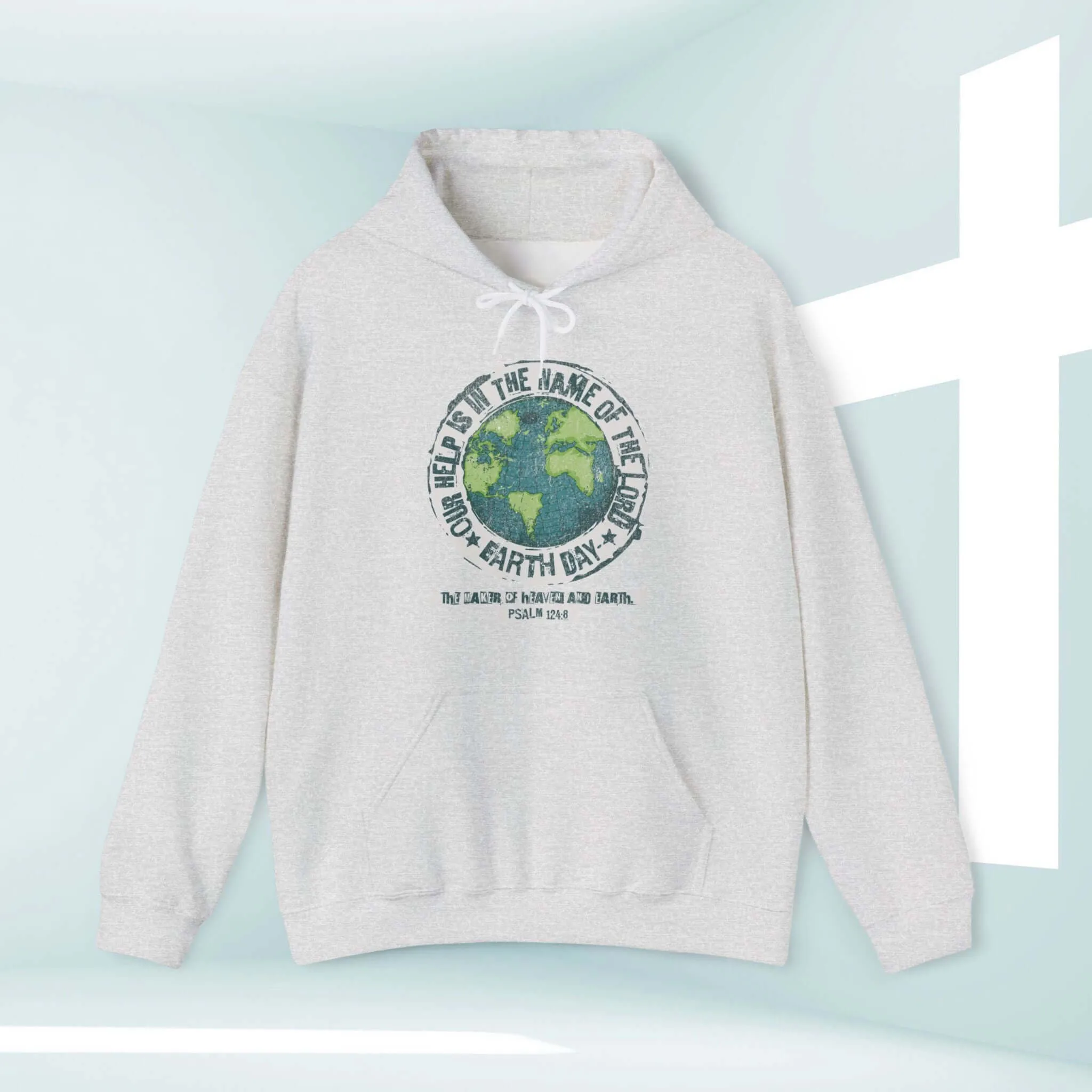 Camping Outdoor Nature Christian Hoodie, Earth Day Our Help Is Hooded Sweatshirt