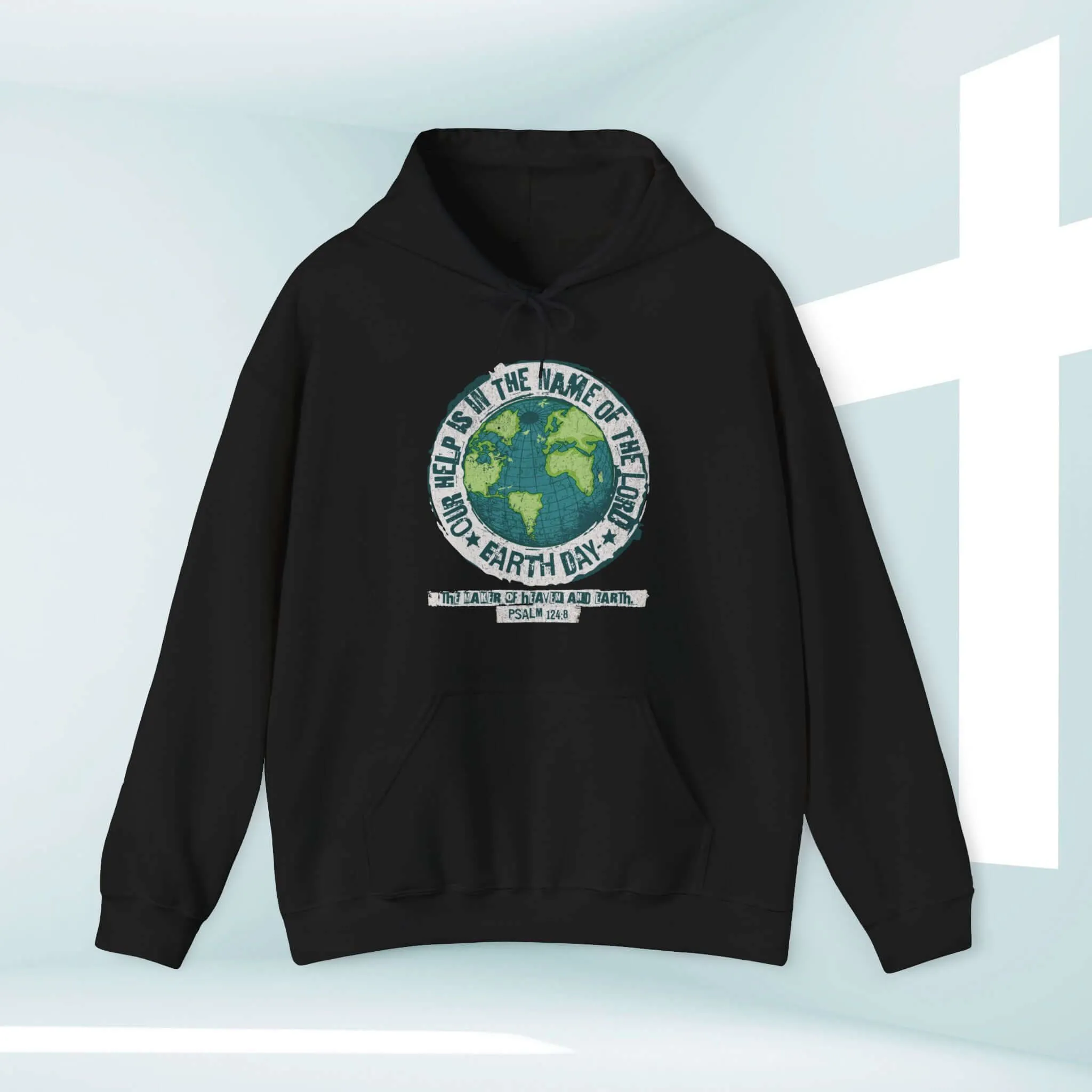 Camping Outdoor Nature Christian Hoodie, Earth Day Our Help Is Hooded Sweatshirt