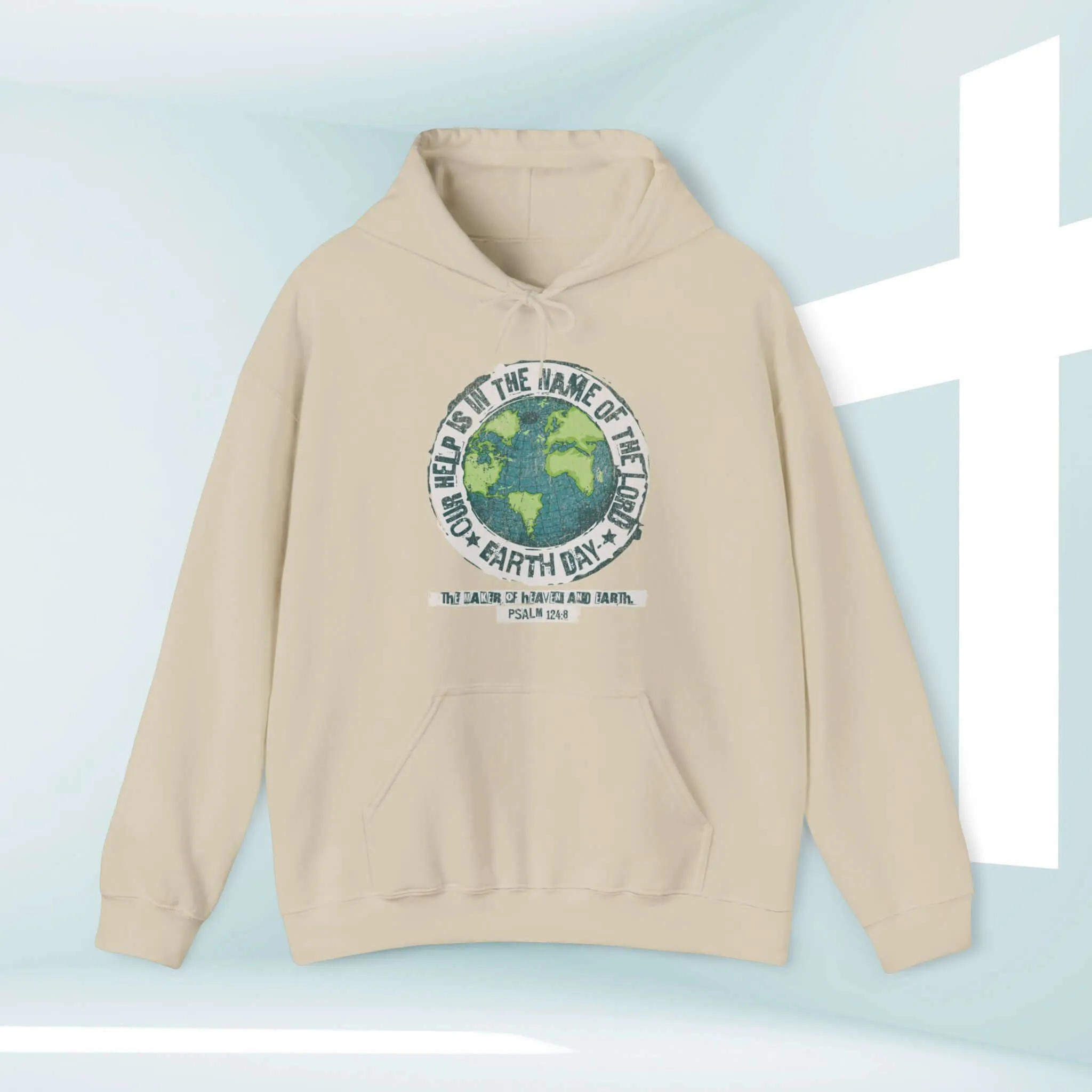 Camping Outdoor Nature Christian Hoodie, Earth Day Our Help Is Hooded Sweatshirt