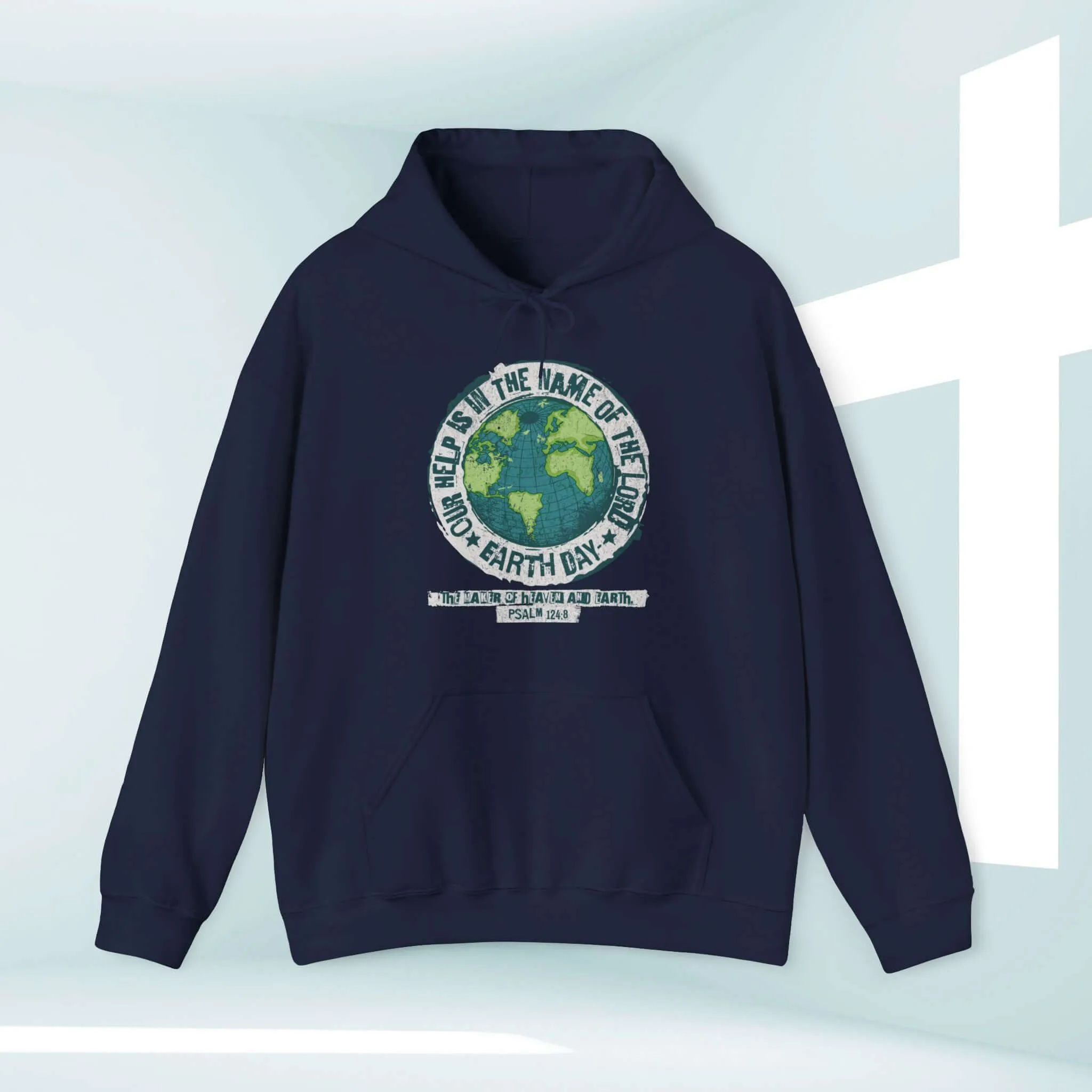 Camping Outdoor Nature Christian Hoodie, Earth Day Our Help Is Hooded Sweatshirt