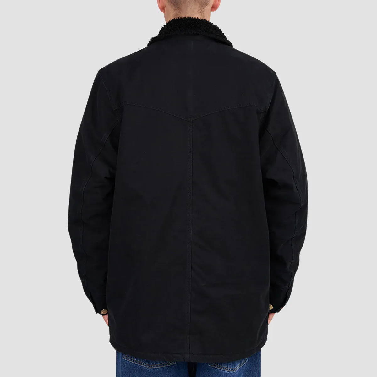 Carhartt WIP Newman Coat Black Heavy Stone Wash