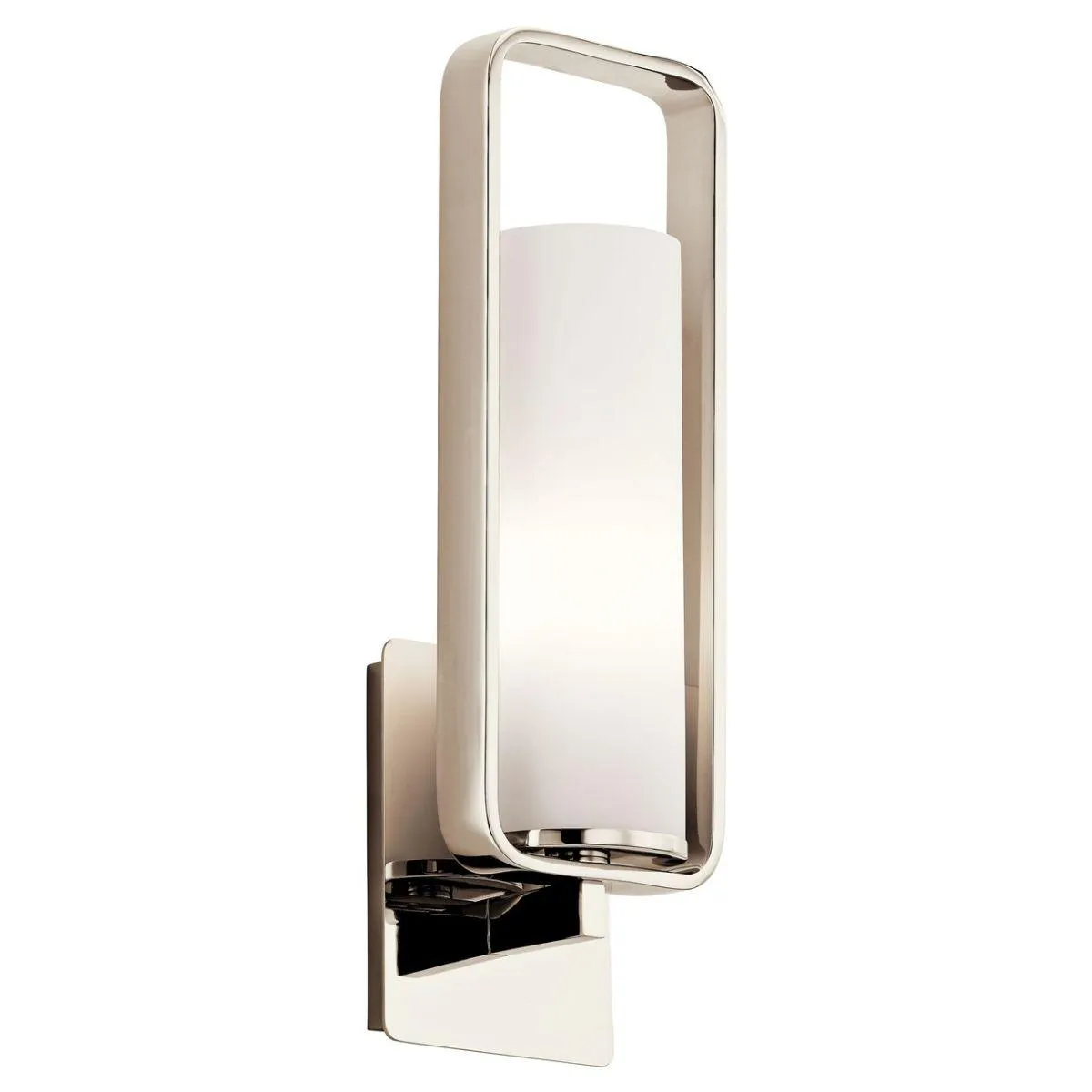 City Loft 17 in. Armed Sconce Nickel Finish