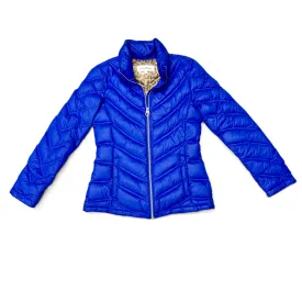 Coat Puffer & Quilted By Calvin Klein In Blue, Size: Xs