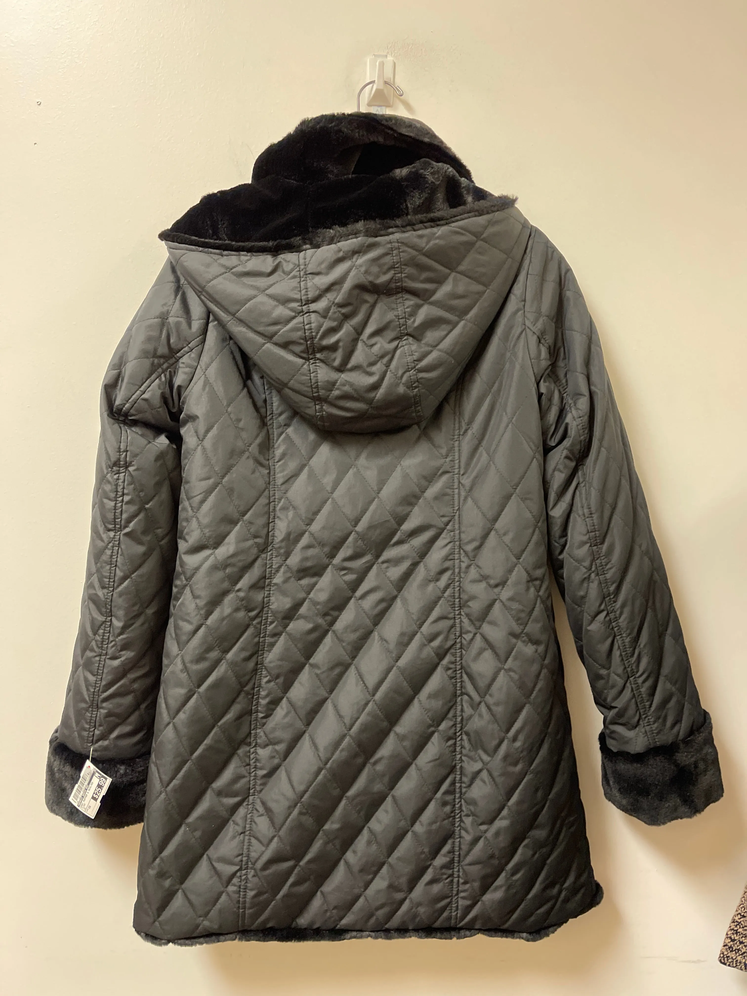 Coat Puffer & Quilted By Dennis Basso Qvc In Black, Size: Xs