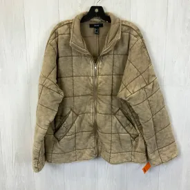 Coat Puffer & Quilted By Forever 21 In Brown, Size: L