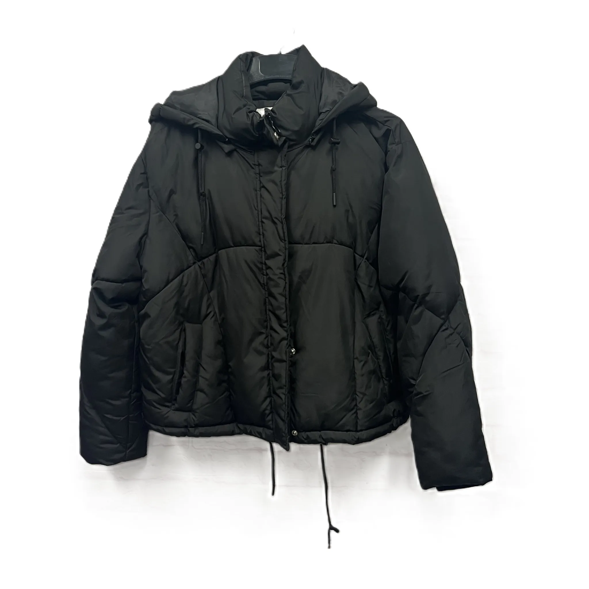 Coat Puffer & Quilted By Sebby In Black, Size: L