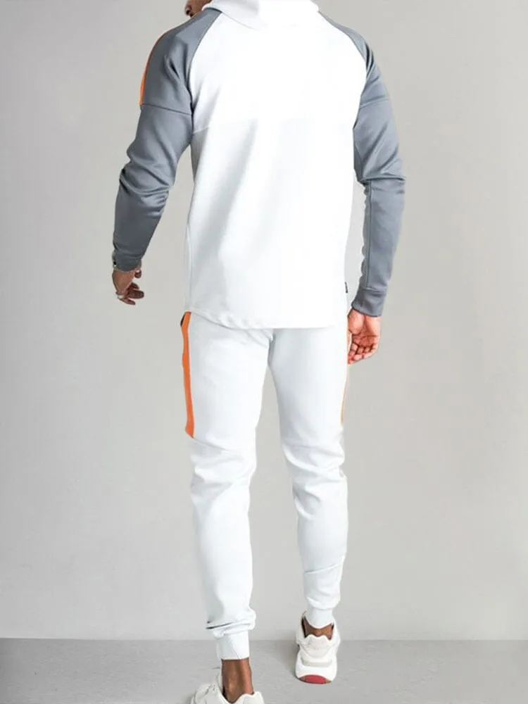 Color Blocking Hooded Sports Set