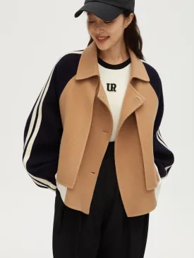 Color Blocking Short Coat