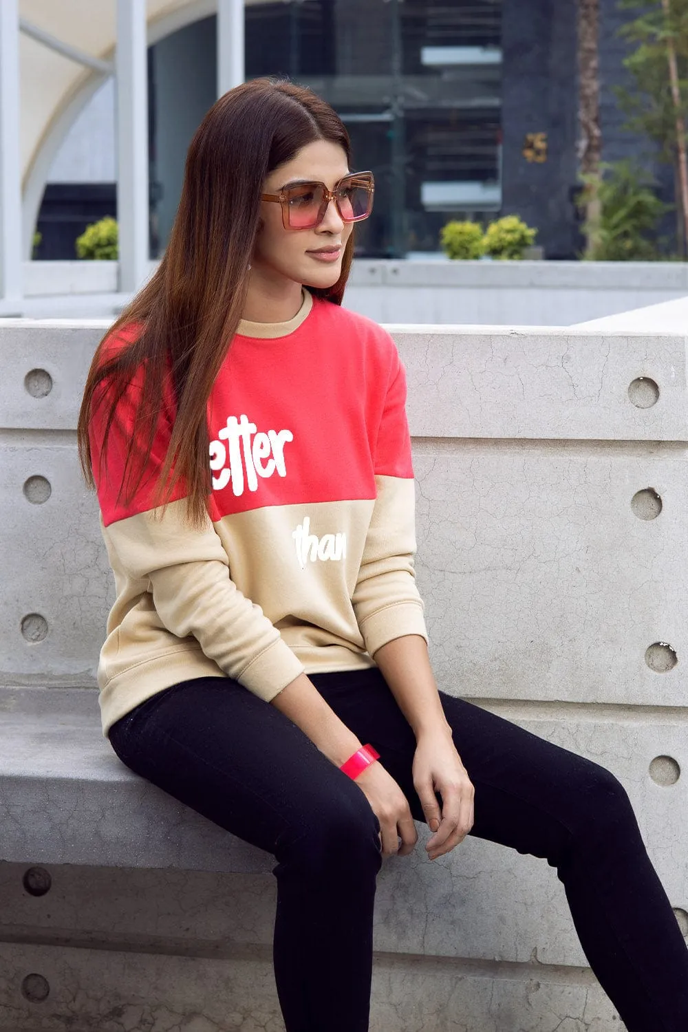 Color Blocking Sweat Shirt