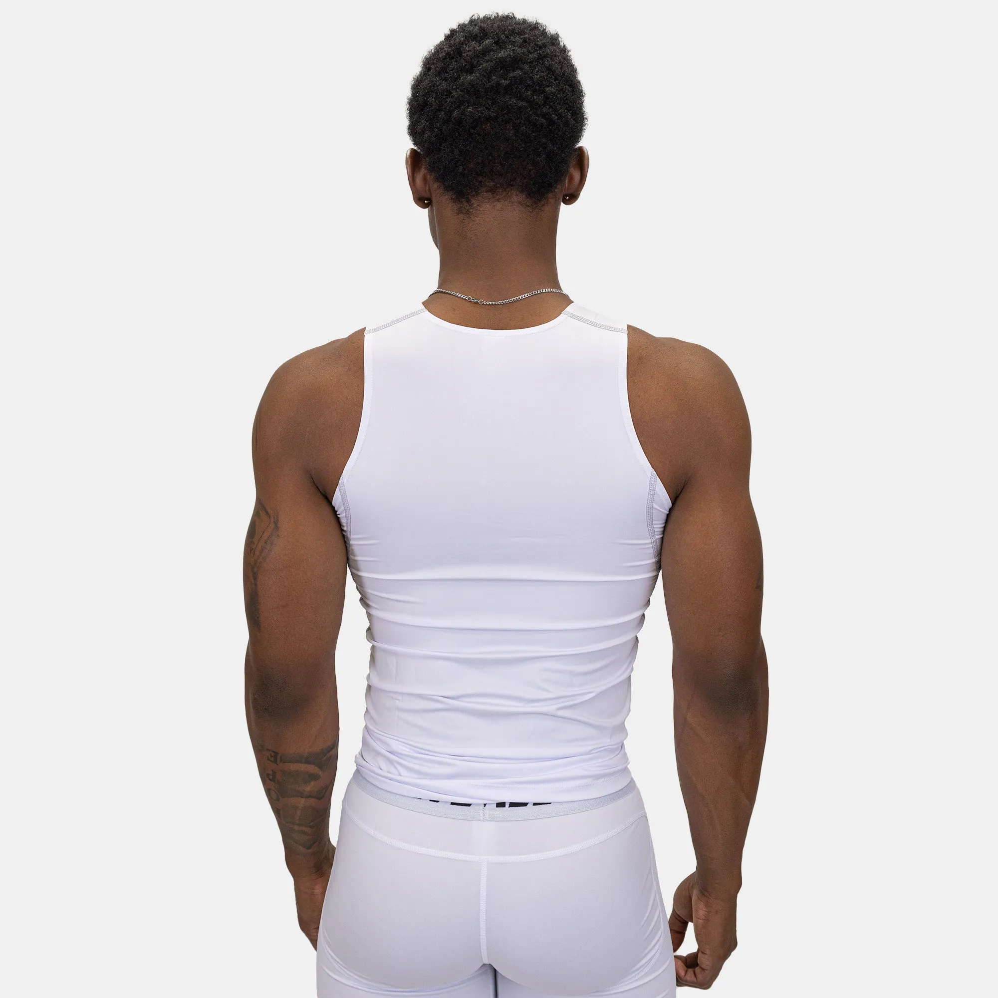 COMPRESSION TANK TOP (WHITE)