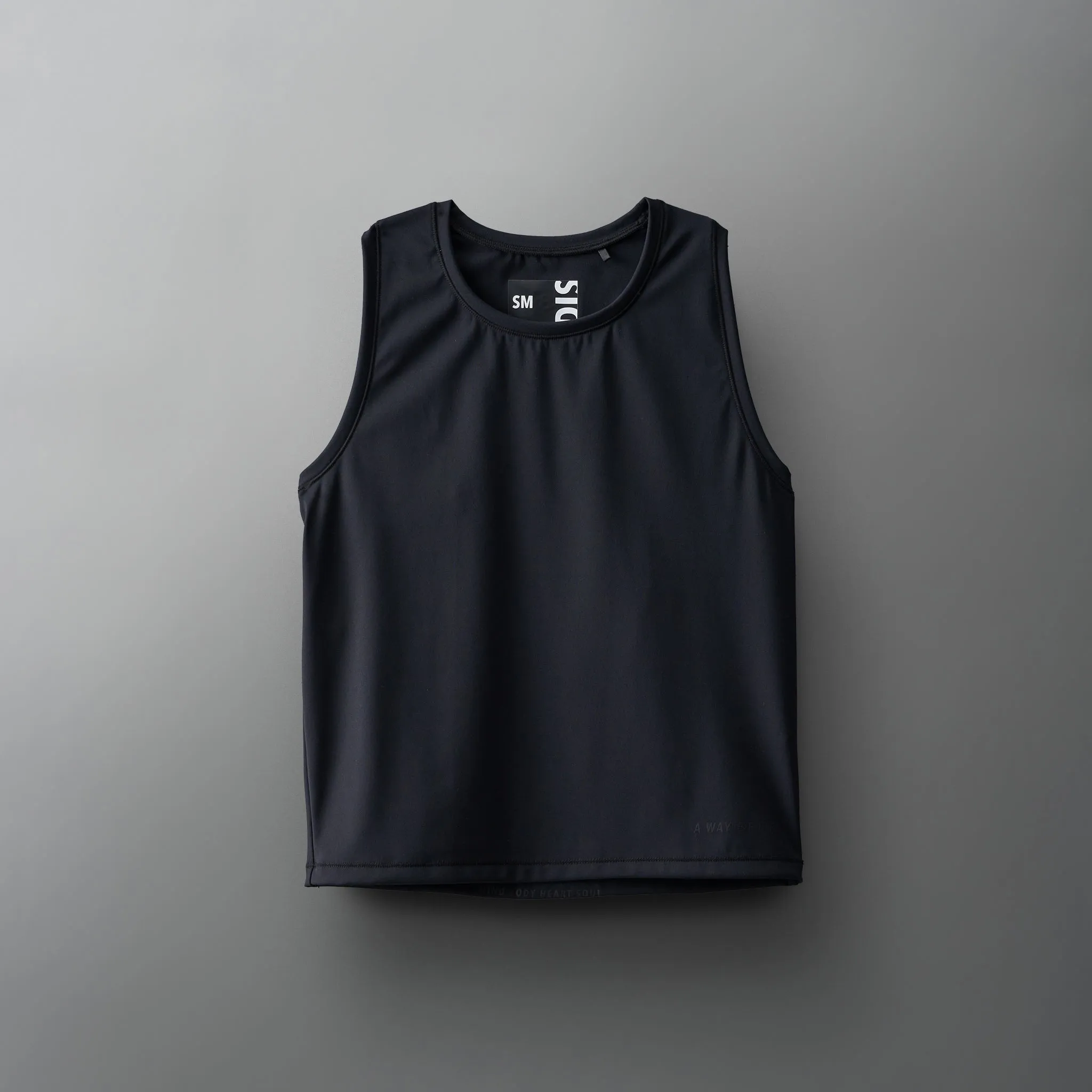 COOL-FEEL Women's Crop Tank Top - Black