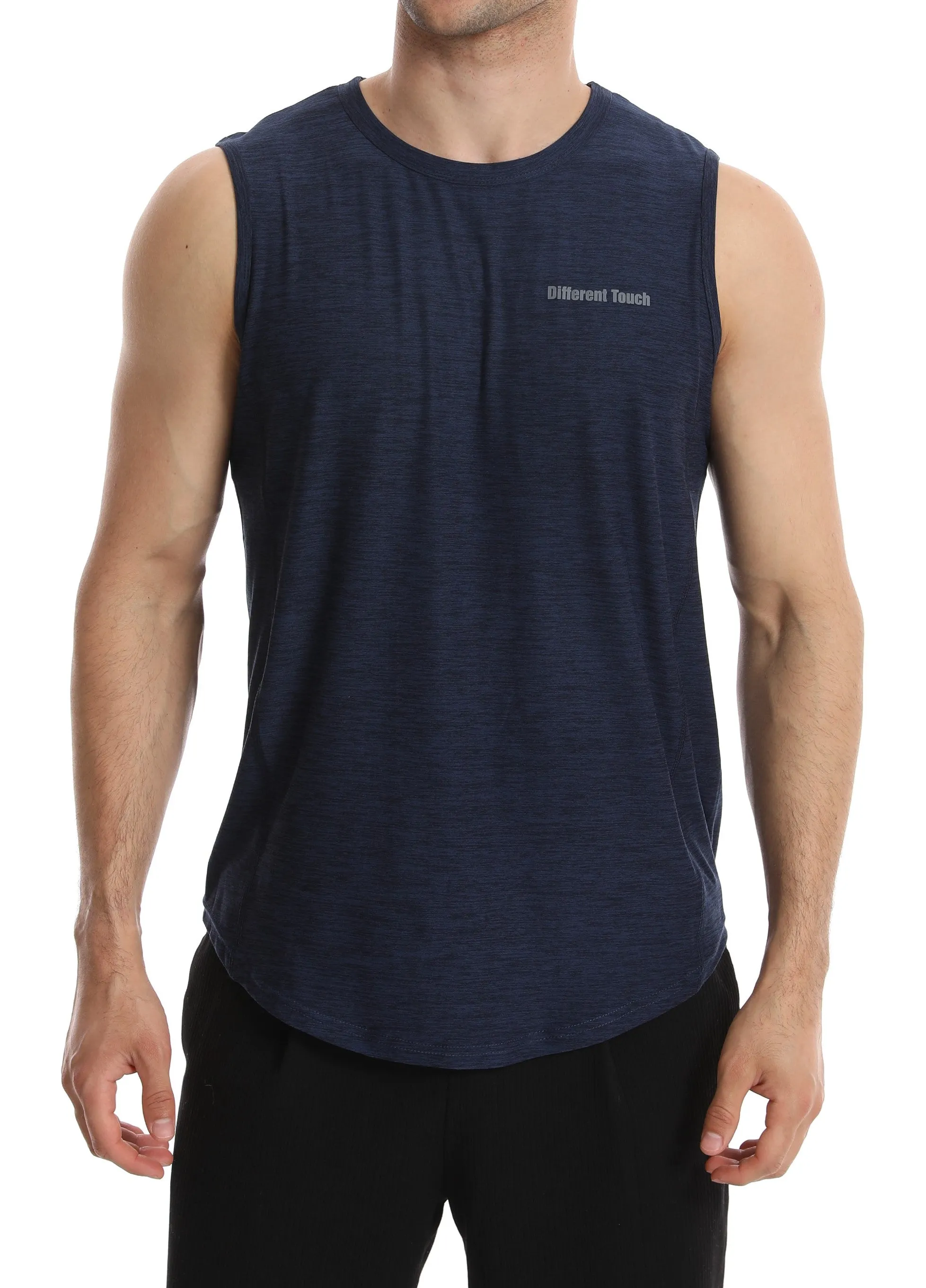 Crew Neck Muscle Tank Top | Active Gym Sleeveless | Men’s