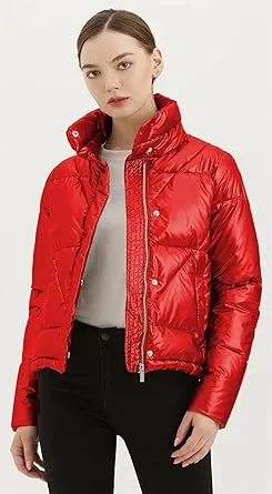 Diamond Quilted Puffer Coat