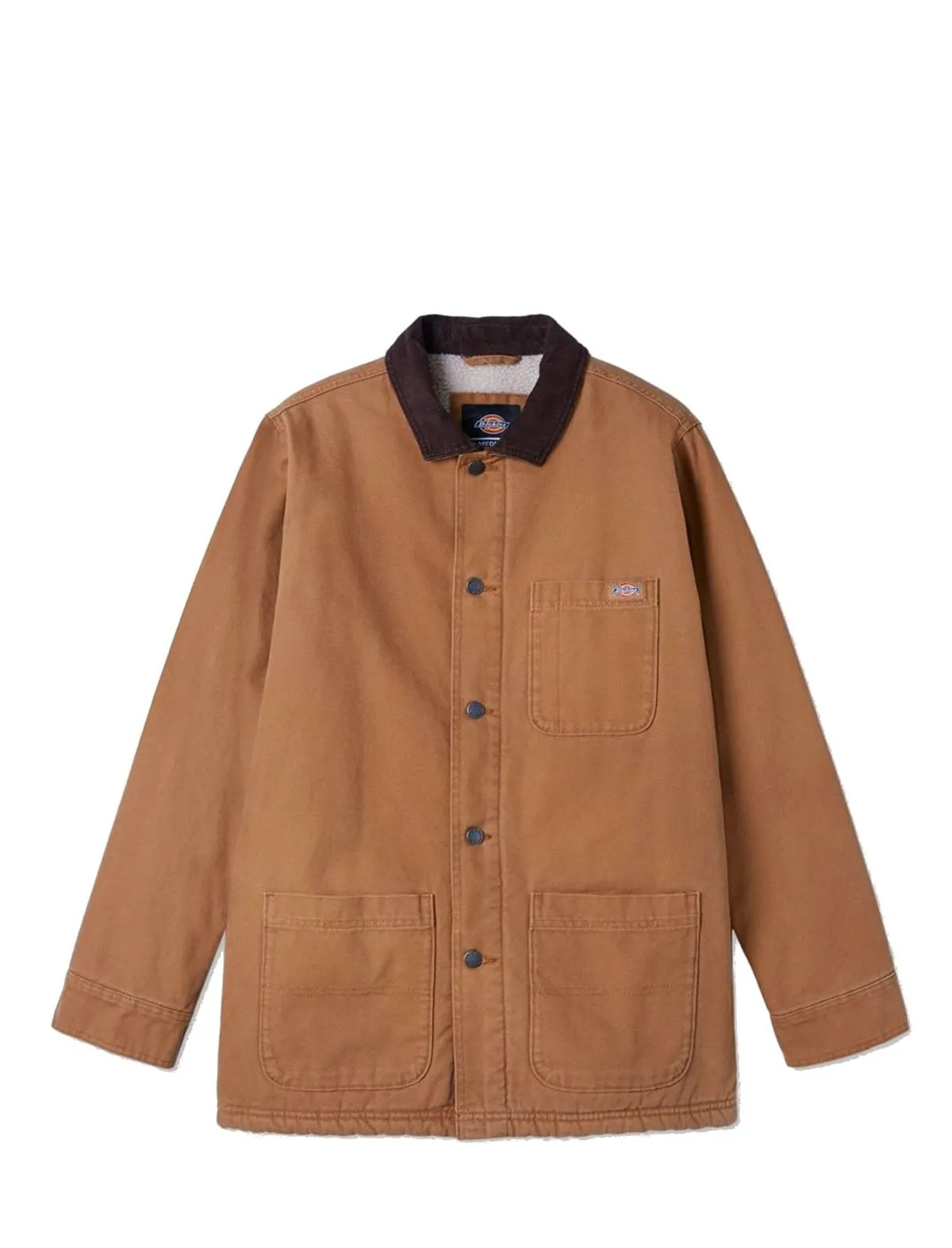 Dickies Duck High Pile Fleece Lined Chore Jacket Brown Duck