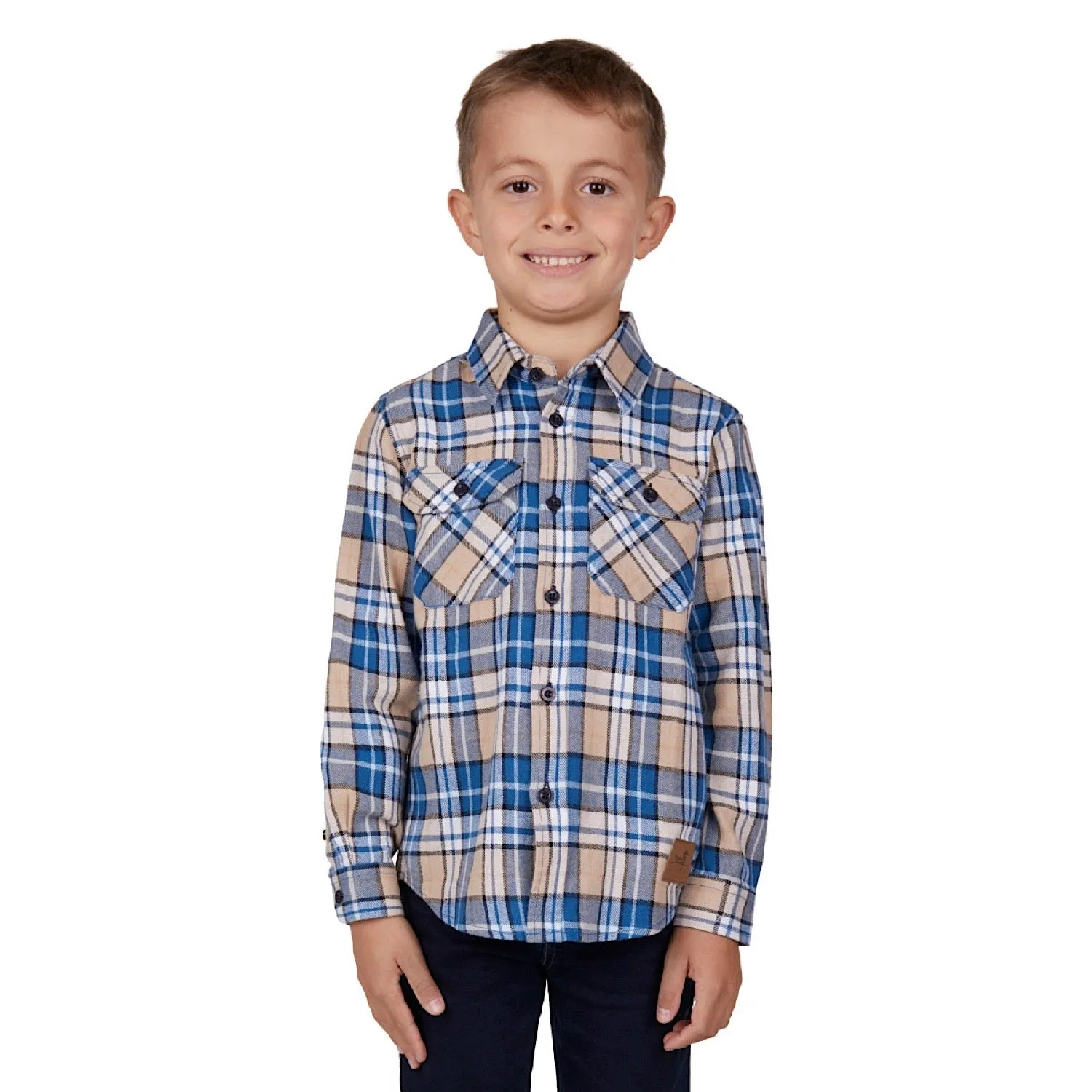 Dux-Bak Kids Lyle Thermal L/S Shirt Royal Blue