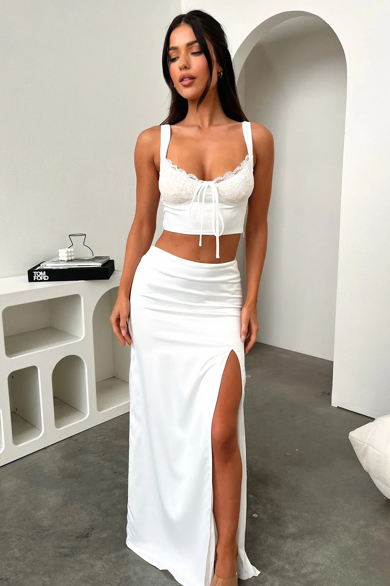 Essen Maxi Skirt - White