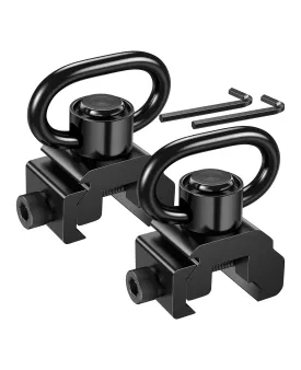 EZshoot Picatinny Sling Mount 2PCS 360° Rotation Sling Swivel for 2 Point Sling