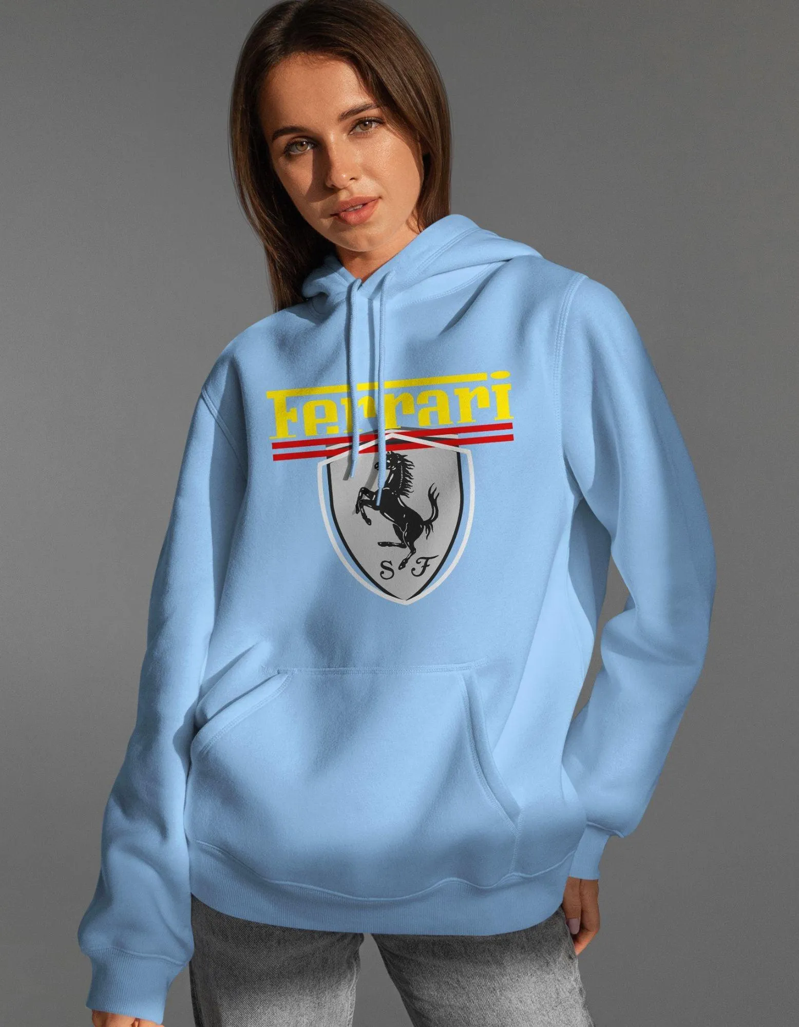 Ferrari Printed Unisex Hoodie For Men/Women