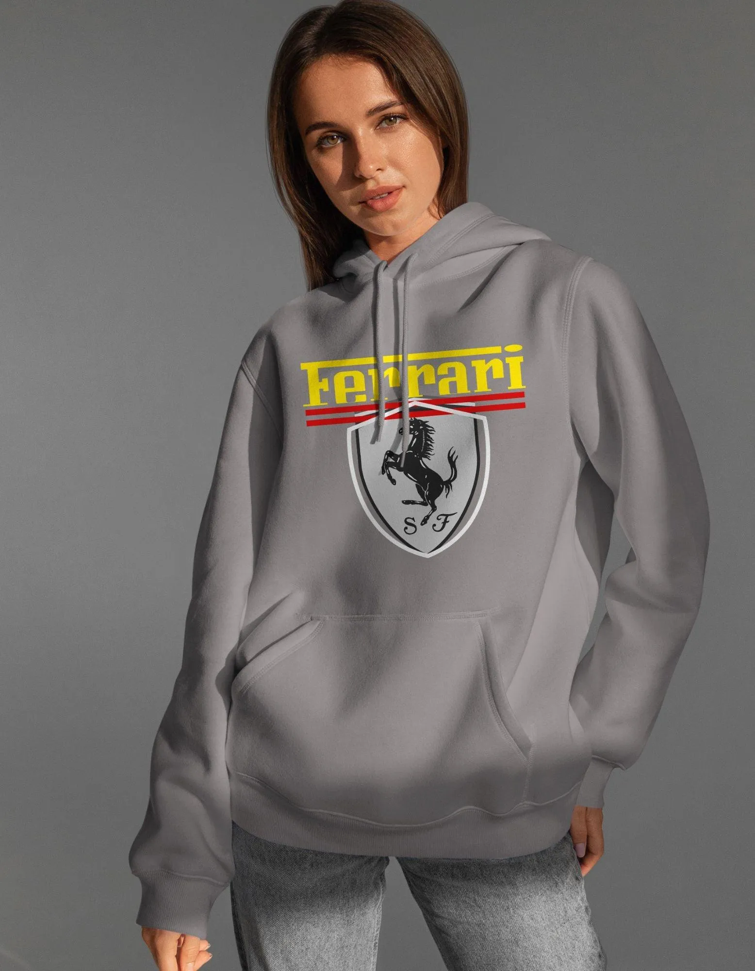 Ferrari Printed Unisex Hoodie For Men/Women