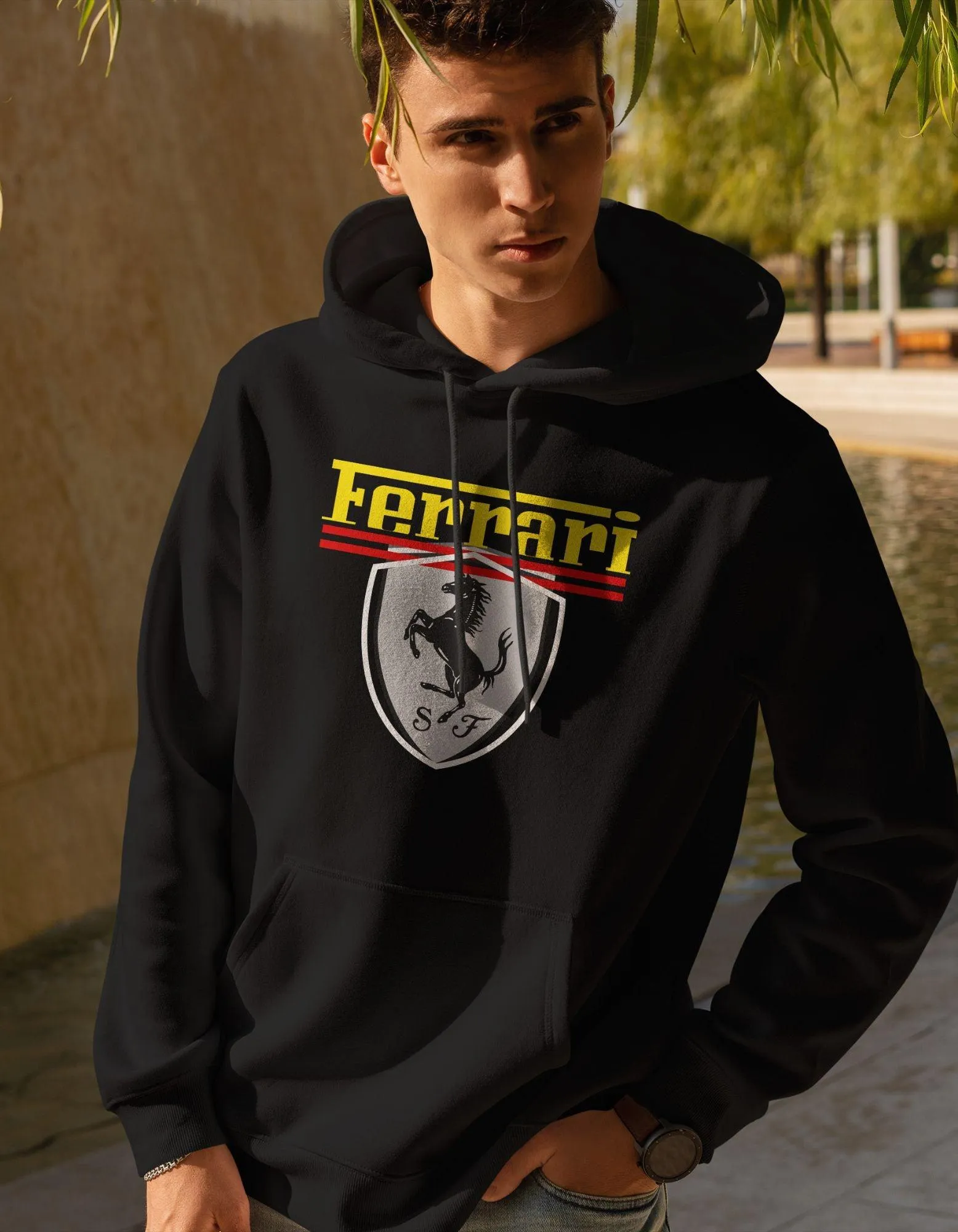 Ferrari Printed Unisex Hoodie For Men/Women