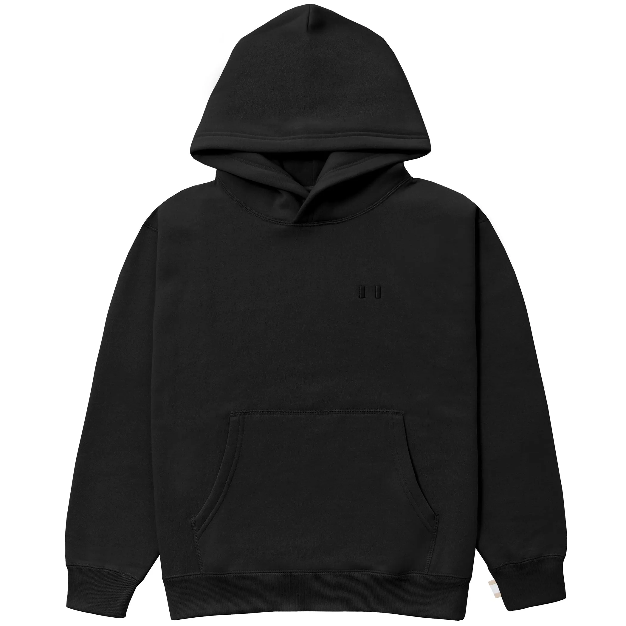 Flag Fleece Hoodie Black - Unisex