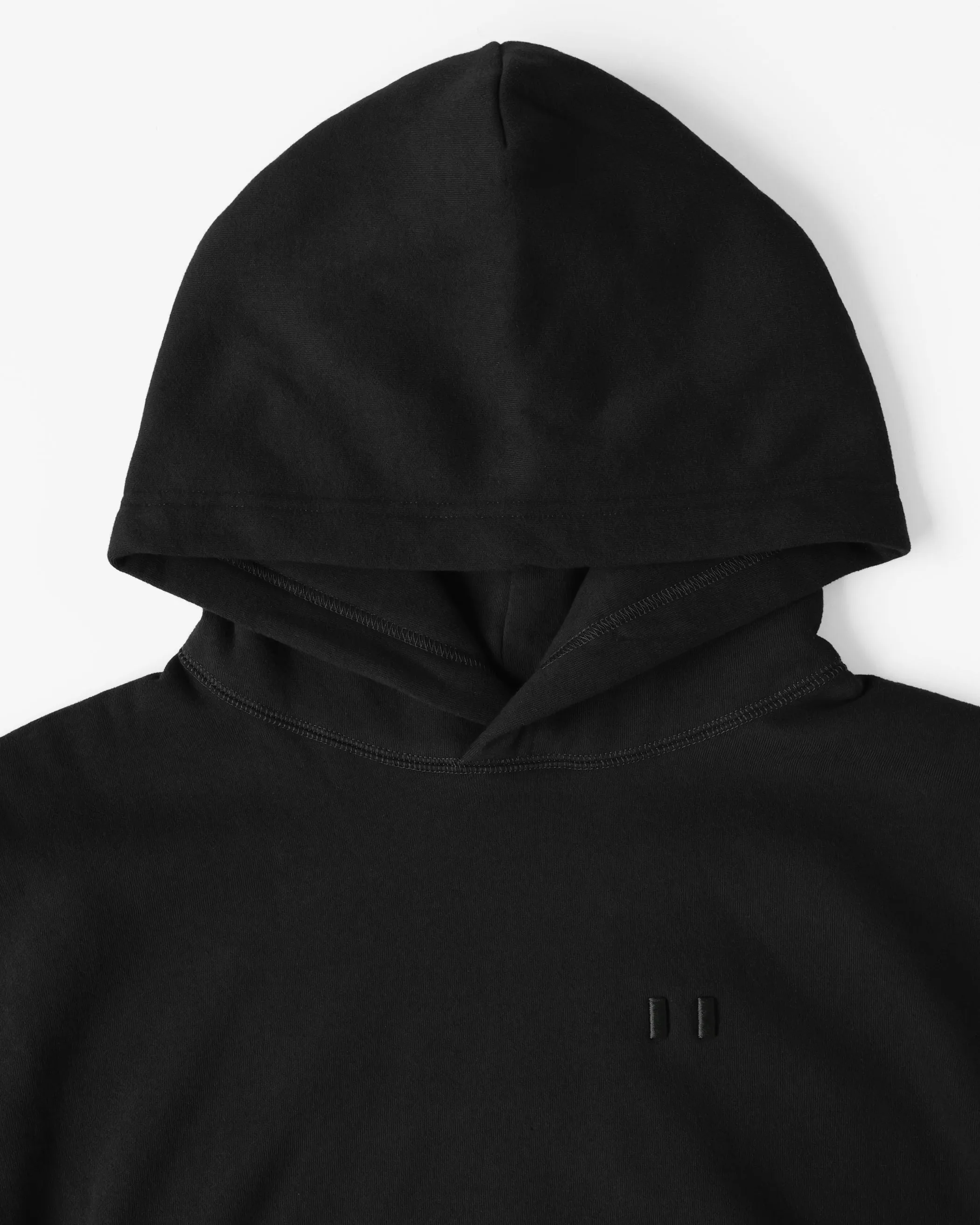 Flag Fleece Hoodie Black - Unisex