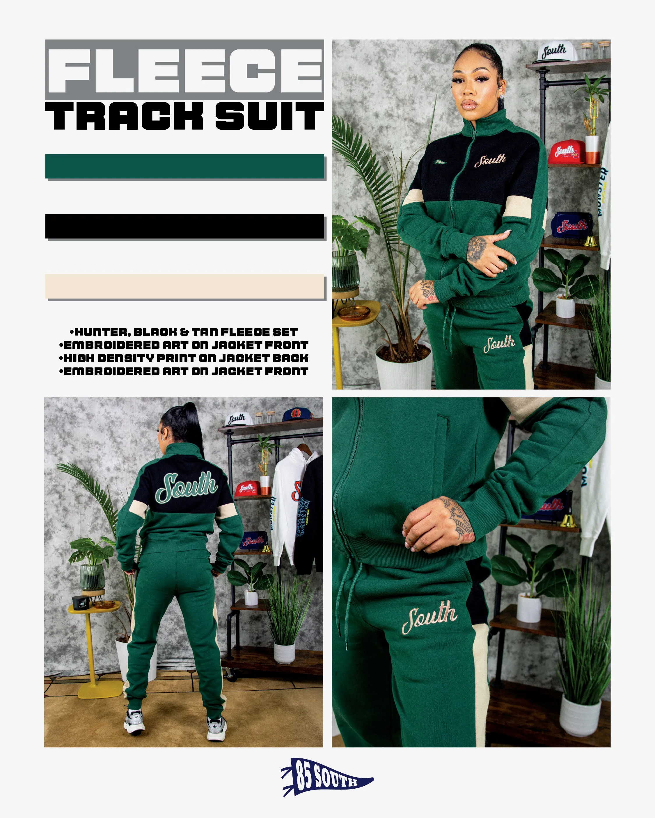 Fleece Track Jacket - Rolex Combo