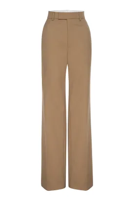 Frame Denim Easy Slim Crop Pant in Light Camel