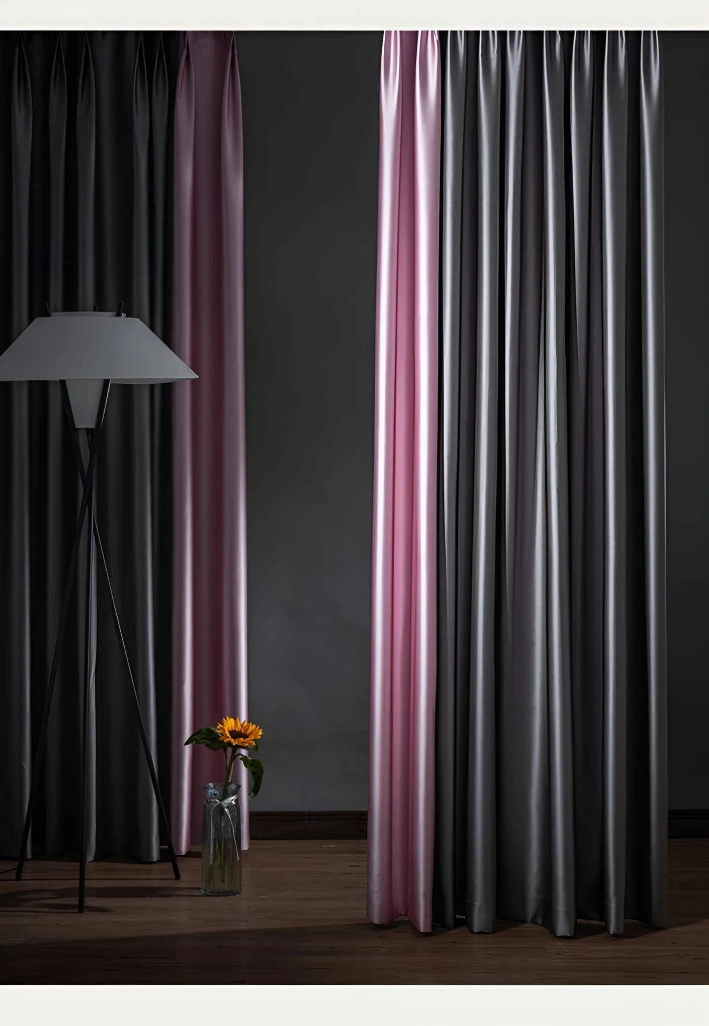 Harper Color Blocking Soundproof Blackout Custom Curtain