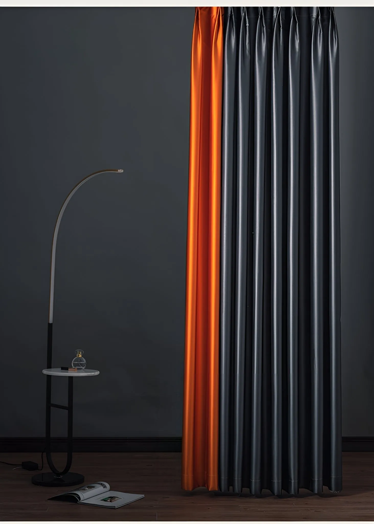 Harper Color Blocking Soundproof Blackout Custom Curtain