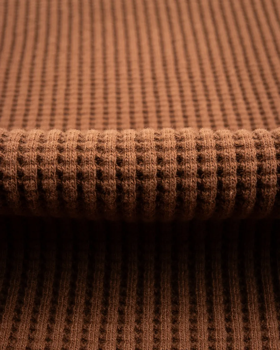 High Neck Thermal Shirt - Brown