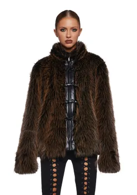 High Society Babe Faux Fur Coat