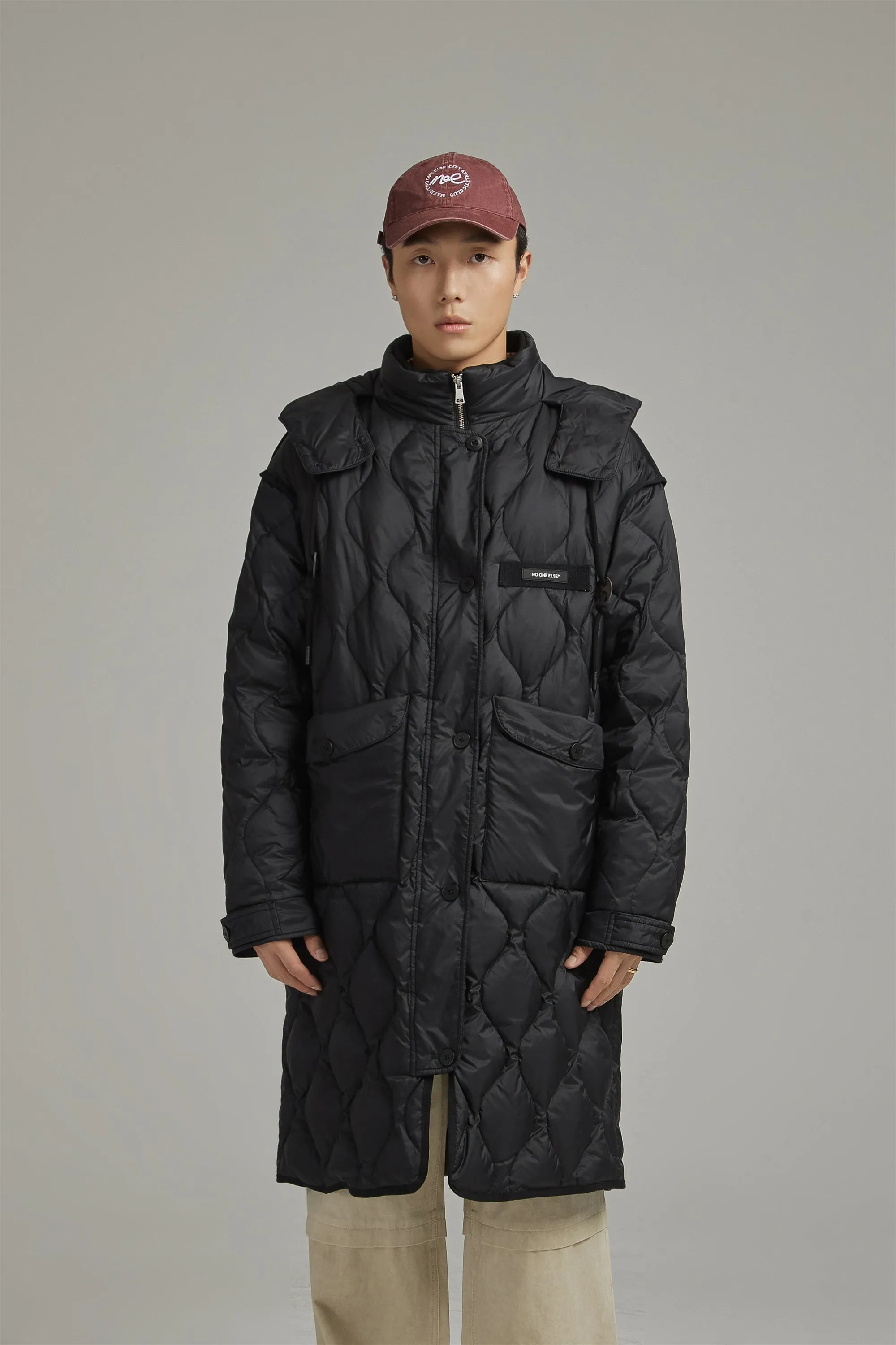 Hooded Quilted Padded Coat