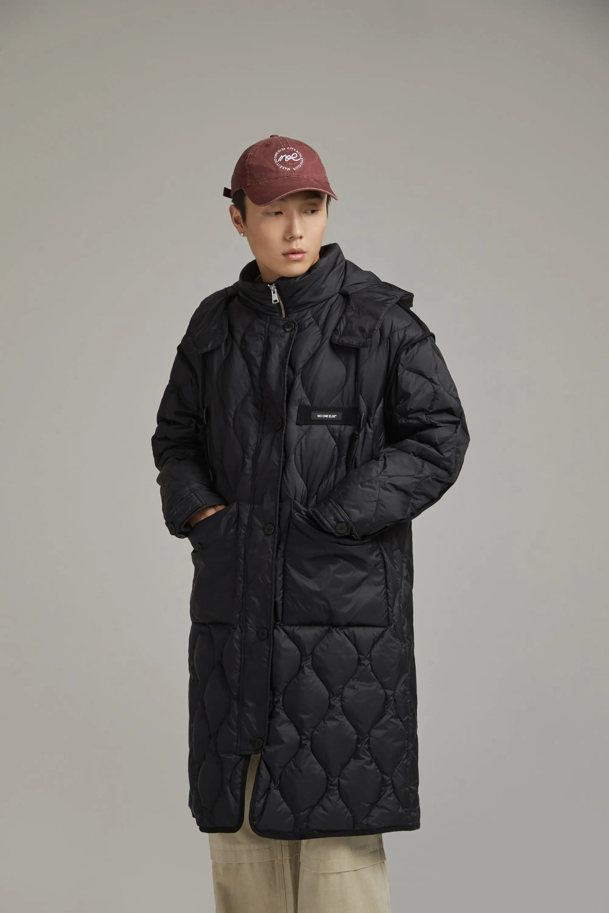 Hooded Quilted Padded Coat