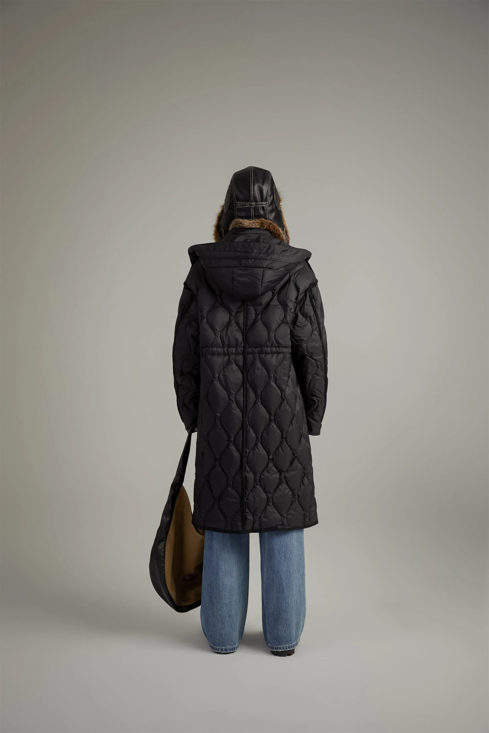 Hooded Quilted Padded Coat