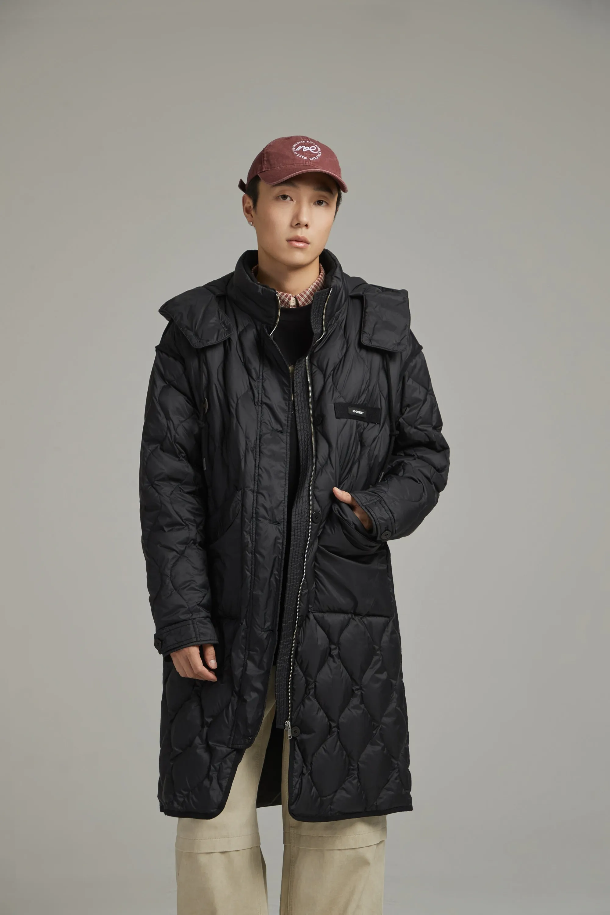 Hooded Quilted Padded Coat