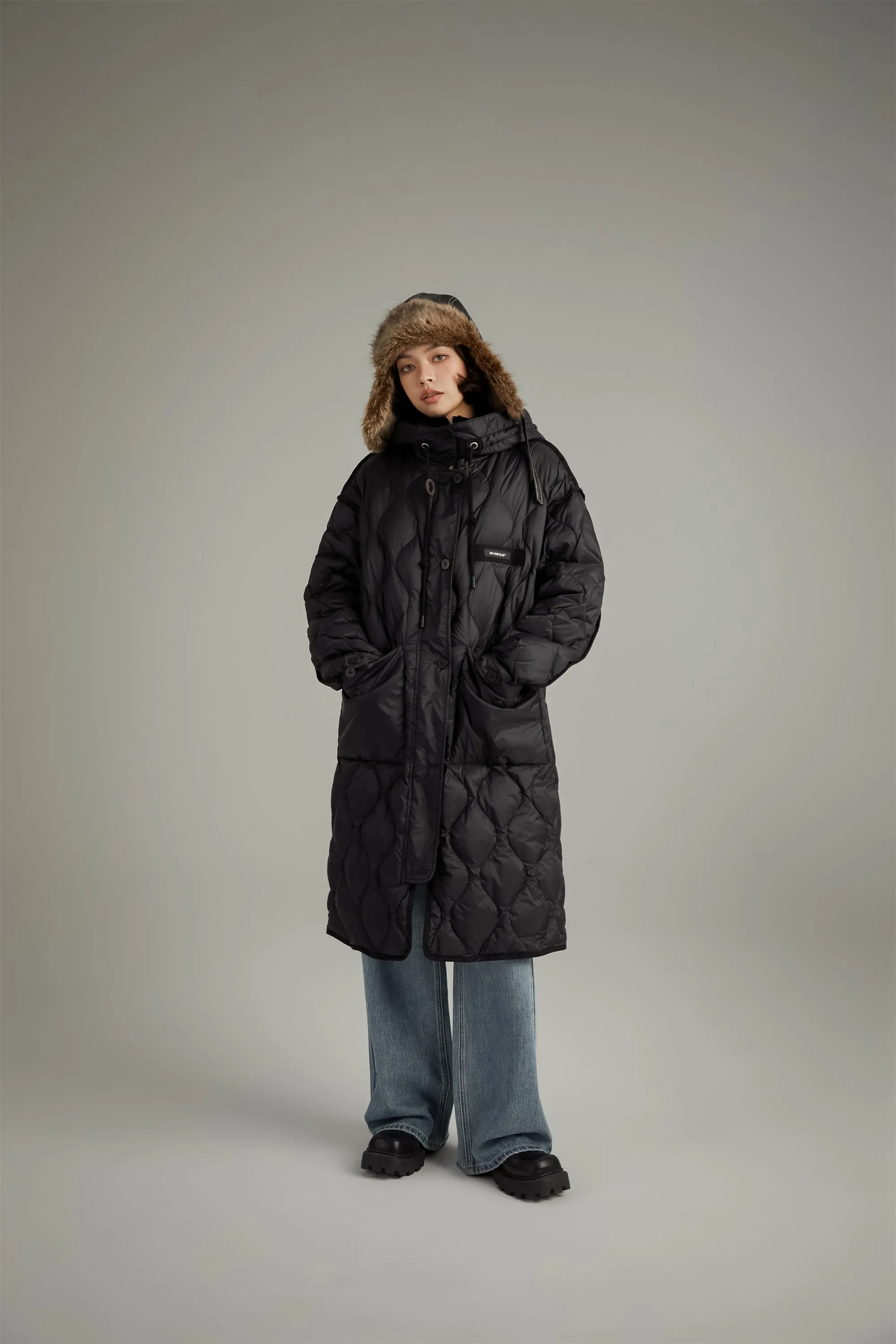 Hooded Quilted Padded Coat