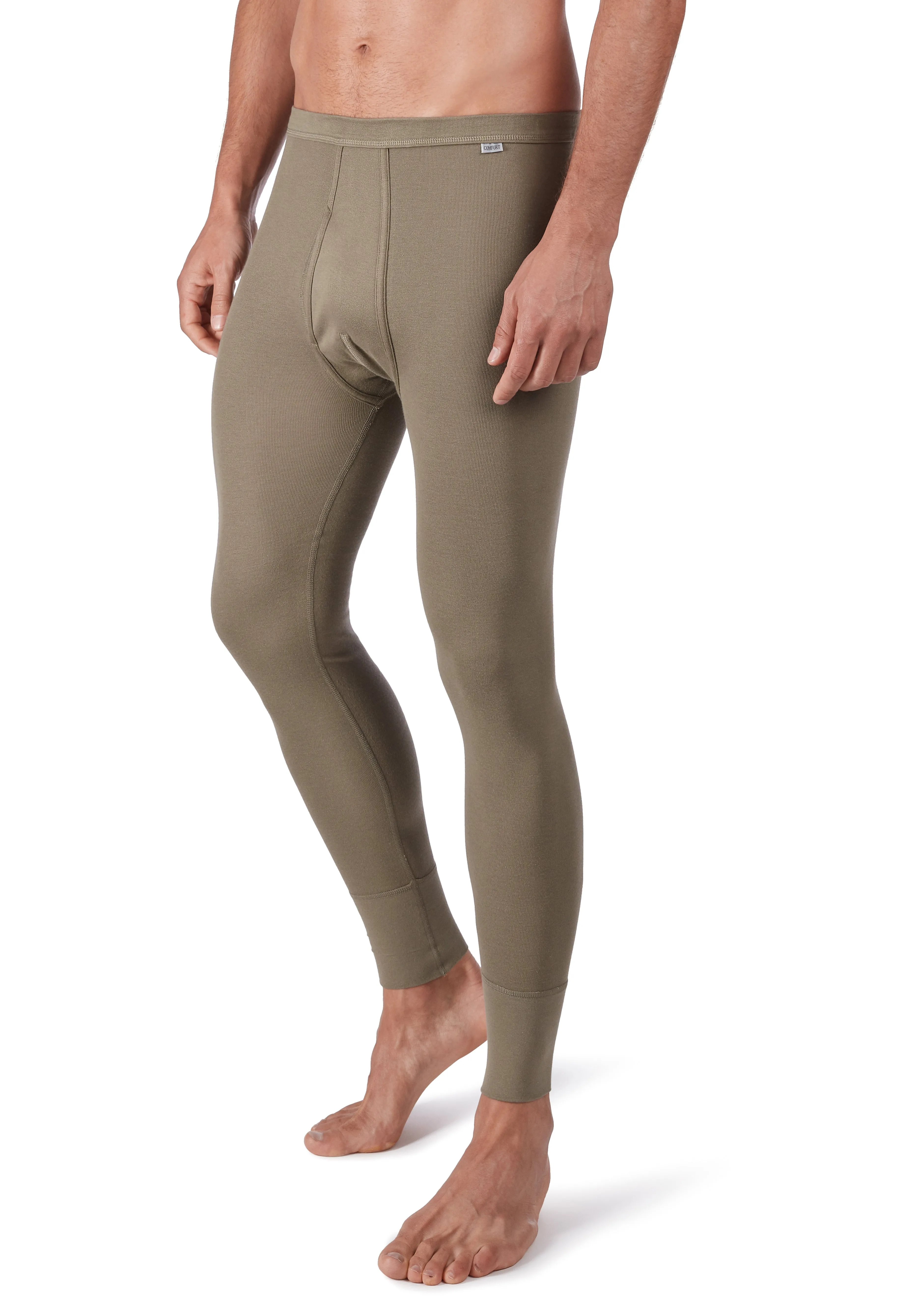 HUBER hautnah - Cotton Fine Rib - Long Johns with fly