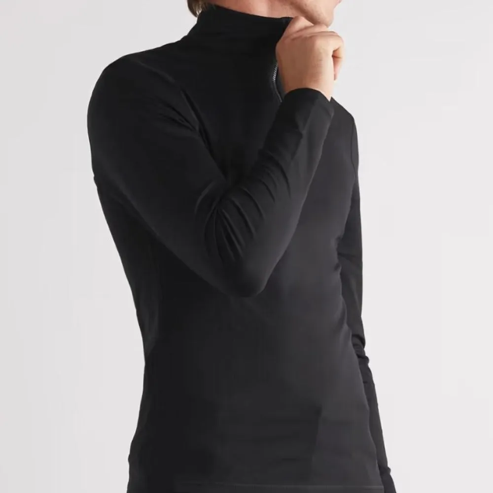 James Bond Quarter Zip Base Layer Top - By Bogner